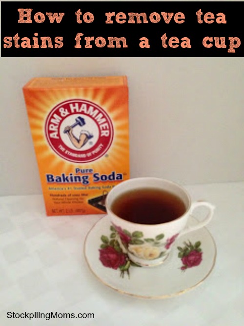 How to remove tea stains from a teacup