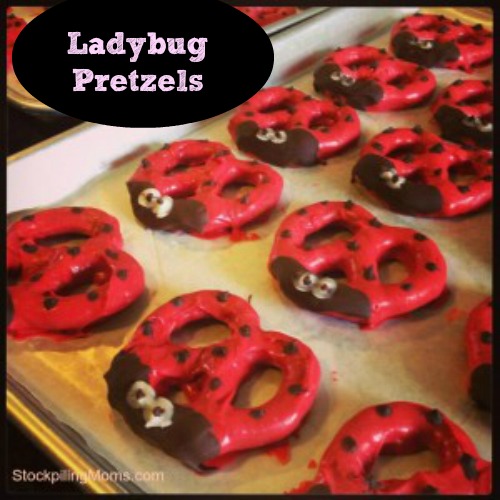 Ladybug Pretzels