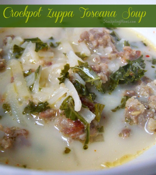 Copycat Olive Garden Crockpot Zuppa Toscana Soup