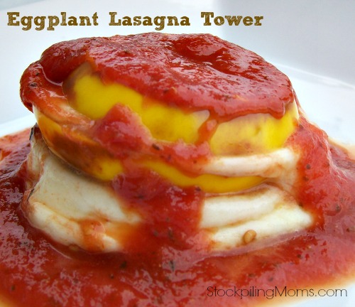 Eggplant Lasagna Tower