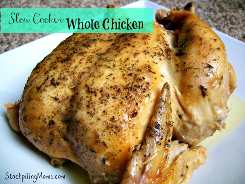 Slow Cooker Whole Chicken