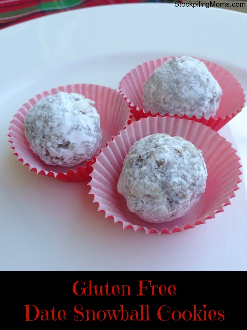 Gluten Free Date Snowball Cookies
