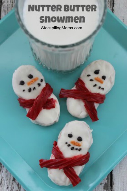 Nutter Butter Snowmen Cookies