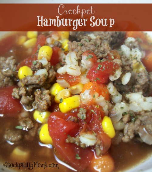 crockpot hamburger soup