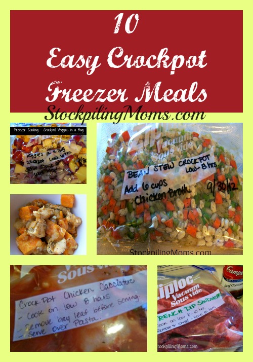 10 Easy Crockpot Freezer Meals