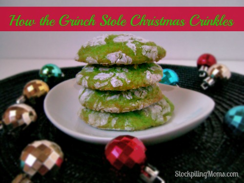 How the Grinch Stole Christmas Cookie Crinkles