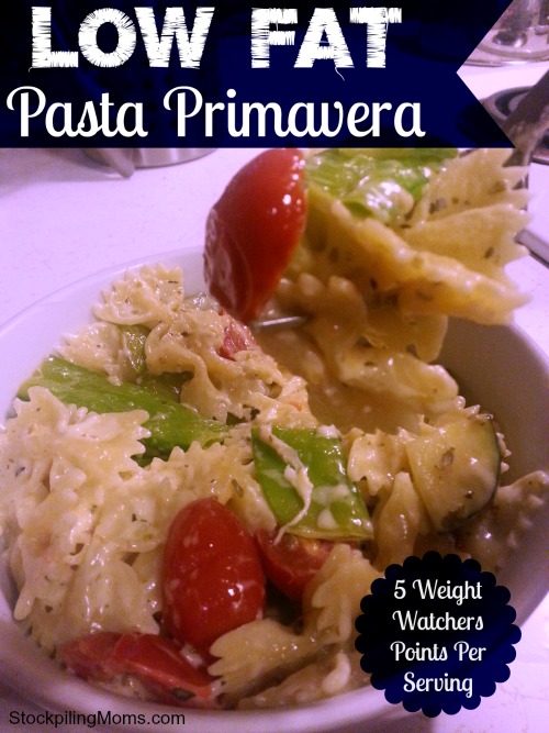 Low Fat Pasta Primavera