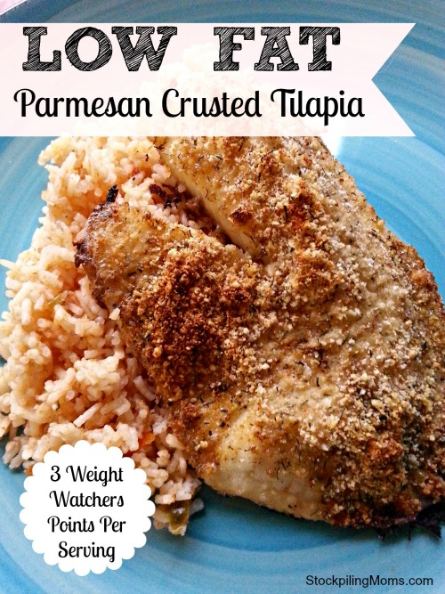 Low Fat Parmesan Crusted Tilapia