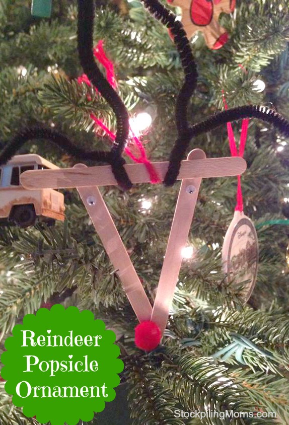 Reindeer Popsicle Ornament