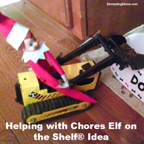 Elf on the Shelf Helping With Chores