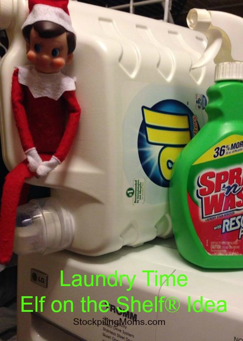 Elf on a Shelf Laundry Time