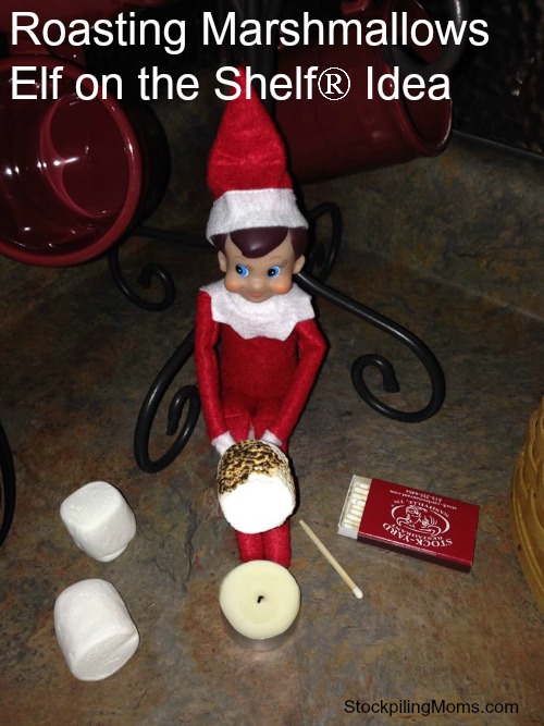 Roasting Marshmallows Elf on the Shelf Idea