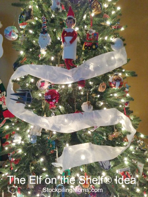 Elf on the Shelf Toilet Paper Tree