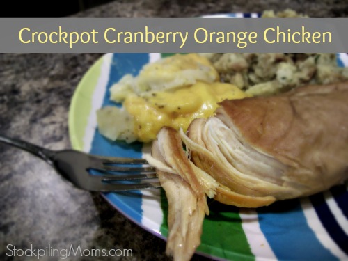 Crockpot Cranberry Orange Chicken