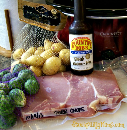 Complete Pork Chop Dinner in a Crockpot