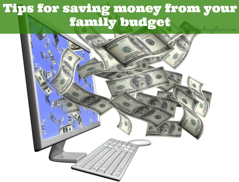 Tips for saving money from your family budget