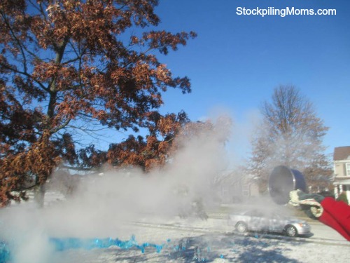 Can you turn boiling water to snow?