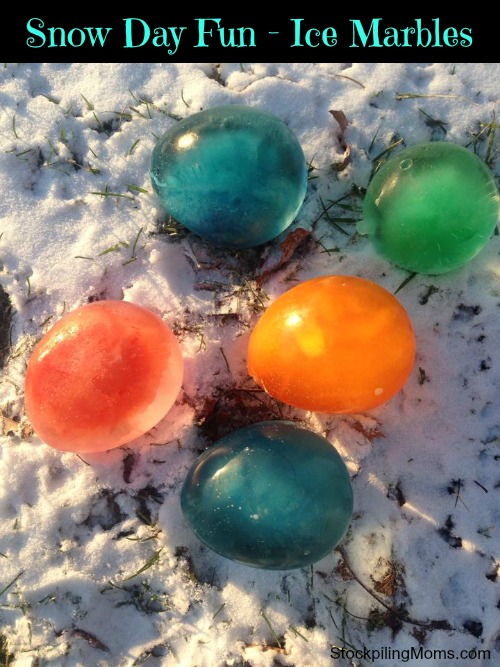 Snow Day Fun – How To Make Ice Marbles