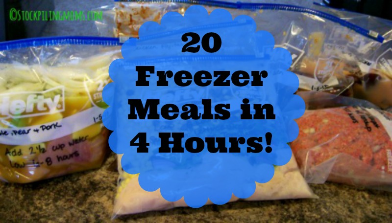 20 Freezer Meals in 4 Hours