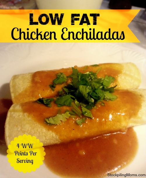 Low Fat Chicken Enchiladas