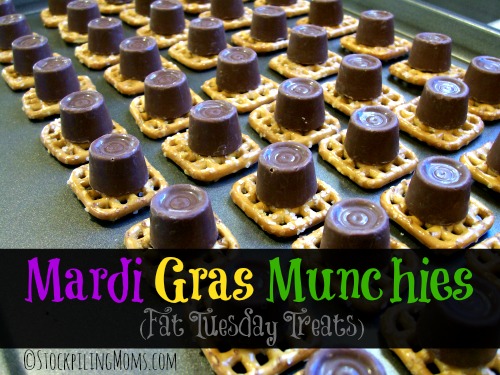 Mardi Gras Munchies are the perfect treat to help celebrate Fat Tuesday! 