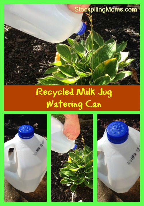 Recycled Milk Jug Watering Can