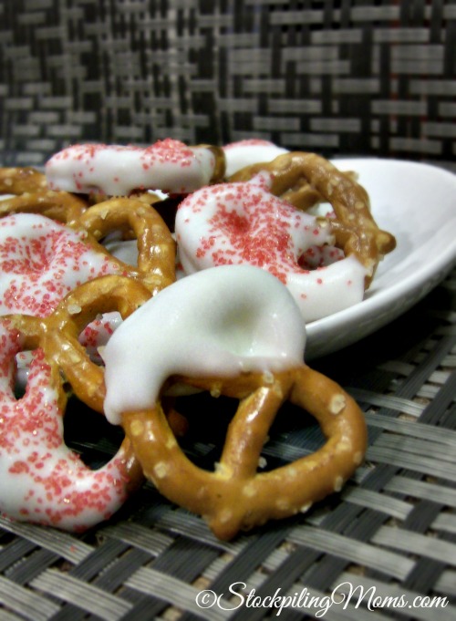 Valentine Chocolate Covered Pretzels