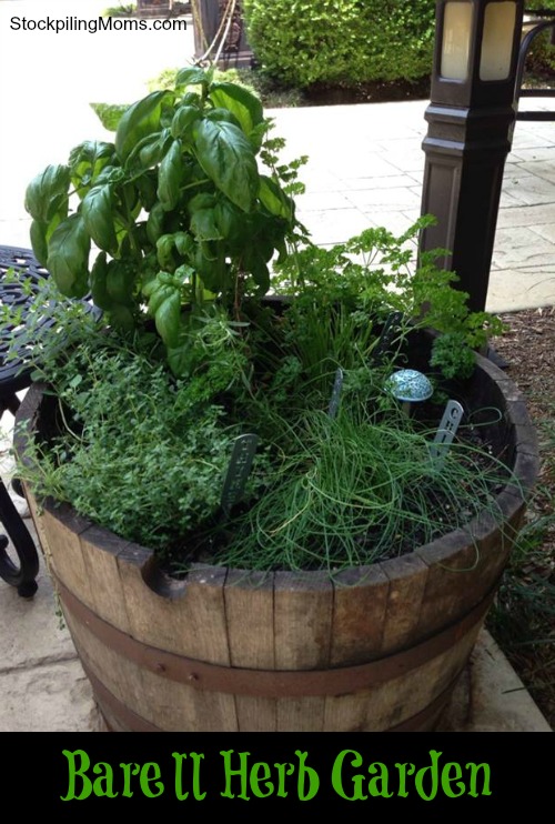 How To Make A Barrel Herb Garden