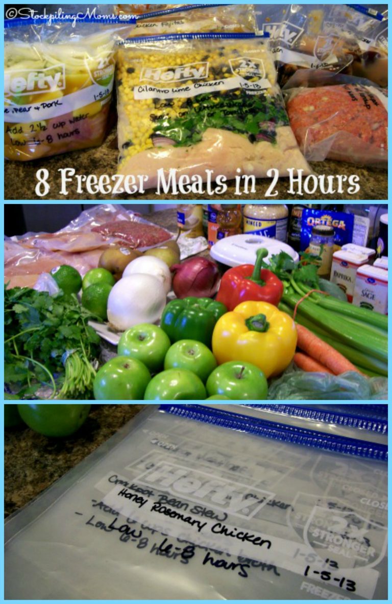 8 Freezer Meals in 2 Hours - STOCKPILING MOMS™