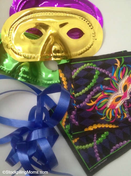 Mardi Gras Party Banner - Love this easy to make decoration that costs only $2 to create!