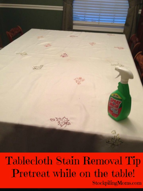 Tablecloth Stain Removal Tip