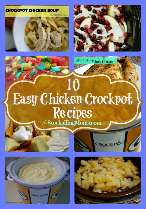 10 Easy Chicken Crockpot Recipes