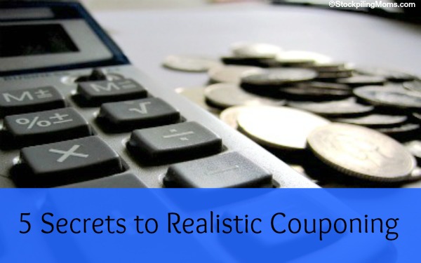 5 Secrets to Realistic Couponing