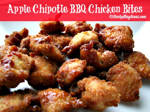 Apple Chipotle BBQ Chicken Bites