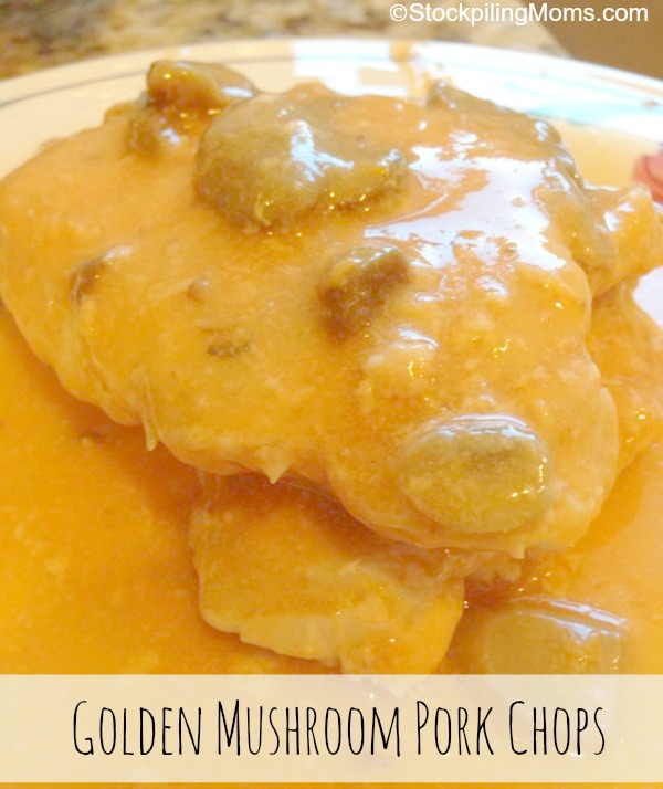 Easy Crockpot Mushroom Pork Chops