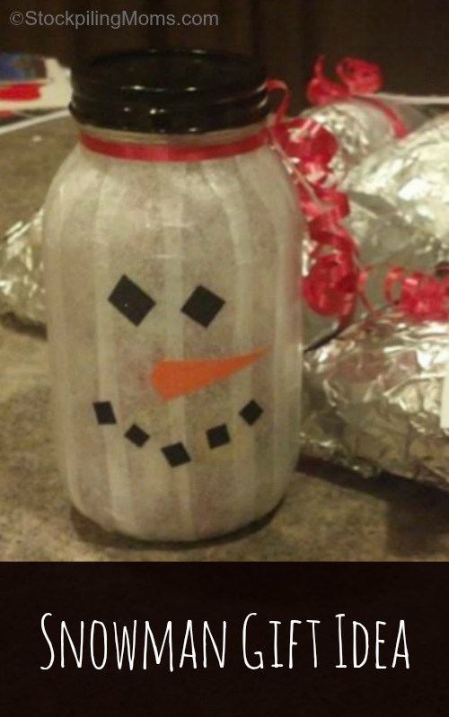 Snowman Jar Gift Idea