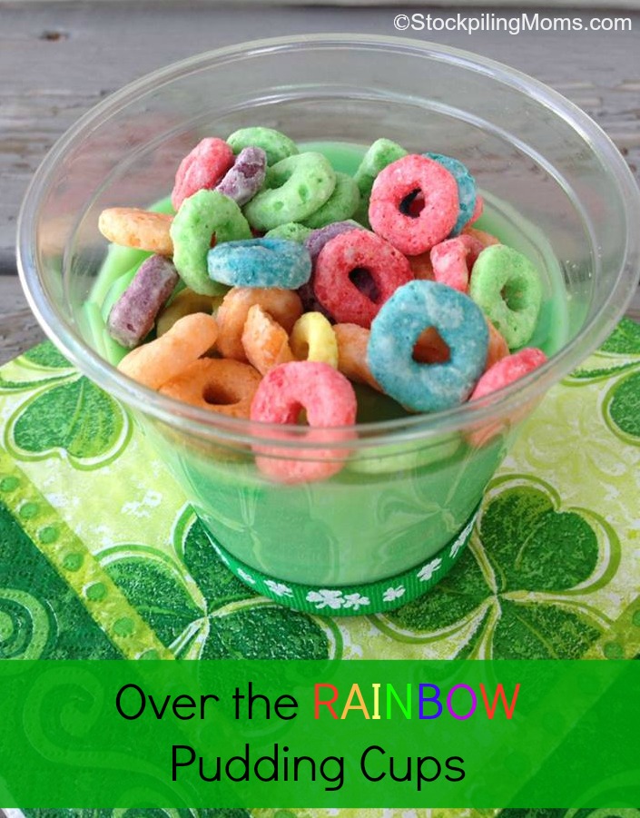 Over the Rainbow Pudding Cups