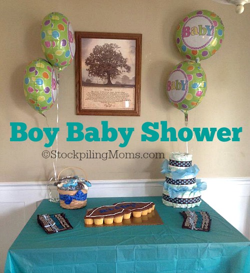 simple boy baby shower ideas