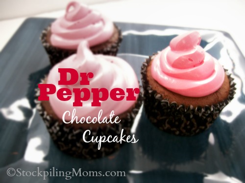 Dr Pepper Chocolate Cupcakes