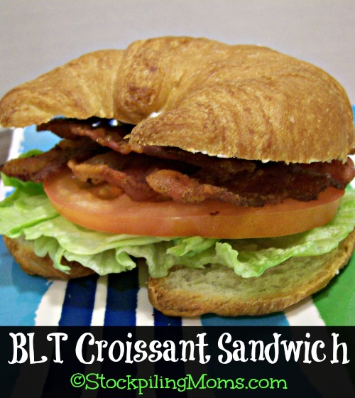 BLT Croissant Sandwich