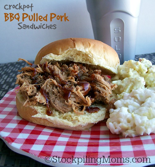 Crockpot BBQ Pulled Pork Sandwiches