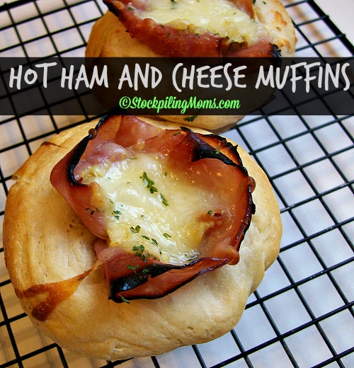 Hot Ham and Cheese Muffins