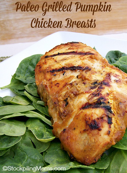 Paleo Grilled Pumpkin Chicken Breasts