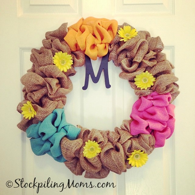 How to make a Burlap Wreath