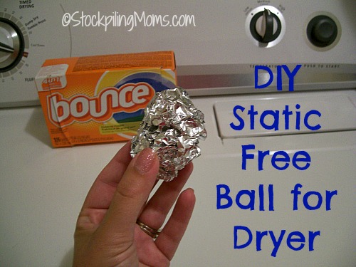 aluminum foil ball in dryer