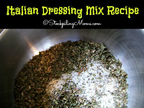Italian Dressing Mix Recipe