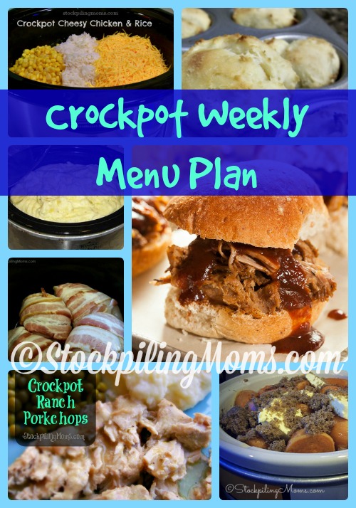 Crockpot Weekly Menu Plan