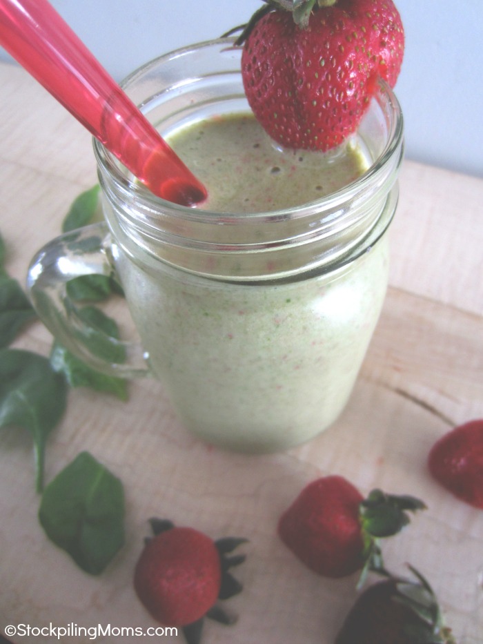 Strawberry Spinach Smoothie - STOCKPILING MOMS™