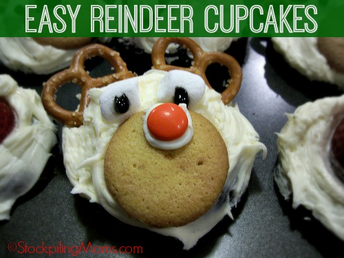 Easy Reindeer Cupcakes