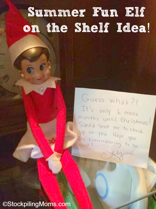 Summer Fun Elf on the Shelf Idea